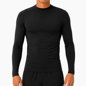 Custom Sublimation Men's Rash Guard <b>Compression</b> <b>Shirt</b> Long Sleeve UV Protection Breathable Quick Dry Anti-Chafing Gym Workout - Product Image 1