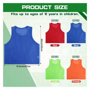 Sports Pinnies Soccer Jerseys Basketball Practice <b>Training</b> Vests Football Team <b>Training</b> Soccer <b>Bibs</b> Scrimmage Vest Lightweight - Product Image 3