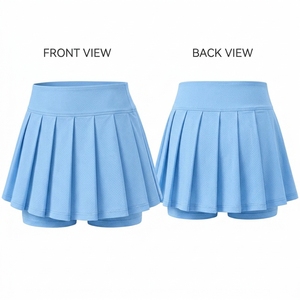 Falda de tenis moderna para mujer diseñada con tela elástica, transpirable, cómoda y de rendimiento práctico para partidos y entrenamientos de tenis. - Product Image 6