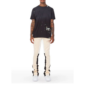 Pantalones casuales elásticos personalizados para hombre, para primavera y otoño, de cintura media, precio al por mayor de fábrica de moda, pantalones en venta - Product Image 3