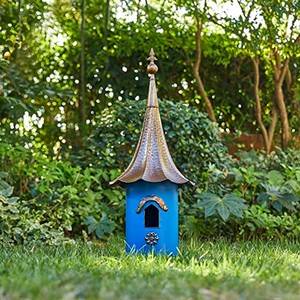 Handcrafted Sheesham <b>Wood</b> Birdhouse <b>Pagoda</b> Roof Brass - Wholesale Moradabad - Product Image 4