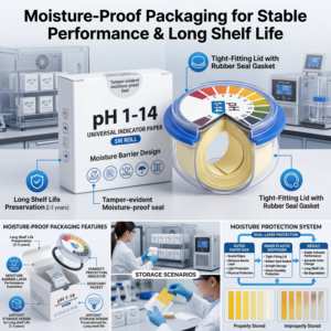 Papel Indicador de <span class=keywords><strong>pH</strong></span> Universal en Rollo de 5 Metros, Rango Completo 0~14, Papel de Tornasol para Pruebas de Agua y Suelo, Acuario, Laboratorio, Experimentos Científicos - Product Image 6