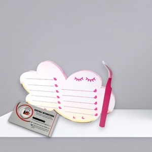 Outils de précision pour cils, en acrylique solide, durables, réutilisables, écologiques, plaque magnétique circulaire en forme de papillon pour cils - Product Image 1