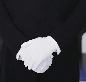 Guantes de Algodón Blancos para Hombre, 2 Pares, Guantes Formales para Esmoquin, Uniforme de Desfile, Guardia de Honor - Product Image 6