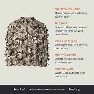 Men's Phantom Leafy Suit Top - Ultralight Mesh <b>Camo</b> Hunting <b>Jacket</b> - Product Image 5