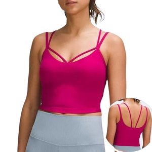 XW-DAW017 สปอร์ตบราเนื้อผ้ายืดหยุ่นสูง ระบายอากาศได้ดี สำหรับฤดูใบไม้ร่วงและฤดูหนาว ป้องกันการกระแทก บราโยคะแบบรวบกระชับทรวงอกด้านข้าง เป็นมิตรกับสิ่งแวดล้อม - Product Image 3