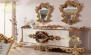 Muebles de Comedor de Madera de Teca de Lujo Tallados a Mano, Diseño Moderno, Tamaño y Color Personalizables, Artesanía de la Mejor Calidad - Product Image 3