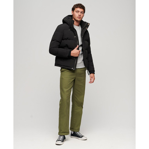 Winter Hooded Puffer <b>Jacket</b> with Soft Inner Padding <b>Reversible</b> & Windproof for Casual Urban Fashion and Outdoor Comfort Unisex - Product Image 4