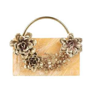 กระเป๋าถือสำหรับเจ้าสาวในงานแต่งงานตอนเย็นกันน้ำลายกล่องเครื่องประดับหนังแท้เรซิ่นขายดี - Product Image 1