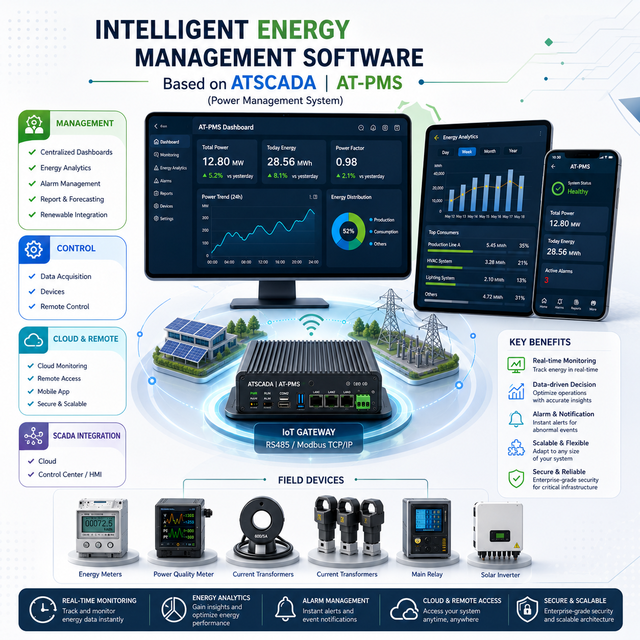Advanced Industrial Energy Monitoring Software for Smart Power Management | AT-PMS – OEM Supported