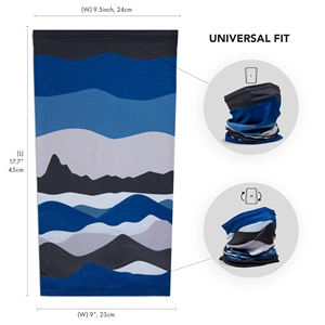 Bandanas de protection contre le vent, le soleil et la poussière, cache-cou par sublimation avec protection UV, bandana de pêche, couvre-cou pour le cyclisme en extérieur, en polyester - Product Image 2