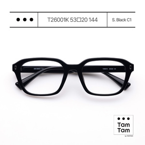 แว่นตาทรงสี่เหลี่ยมโปร่งใส Tam Tam Full Rim Unisex T26001K 53 20 น้ำหนักเบา แก้ไขการมองเห็น ป้องกันแสงสีฟ้า น้ำหนักเบา - Product Image 2