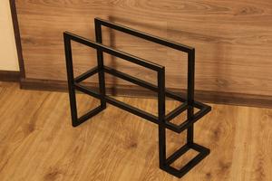 Rustic Shoe Rack With Storage <b>Grid</b> Shelf Space Saving Organizer Strong Curved Frame Stylish Seating Entryway Storage Solution - Product Image 4