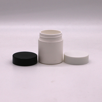 Bouteille en plastique HDPE de 50 ml avec bouchon à vis, couleur personnalisée, étiquette privée, pour pilules, capsules, gommes, comprimés
