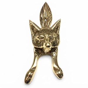 PUÑAL DE PUERTA DECORATIVO CON DISEÑO DE ZORRO, HERRAJE ORNAMENTAL TRADICIONAL PARA PUERTAS DE ENTRADA - Product Image 1