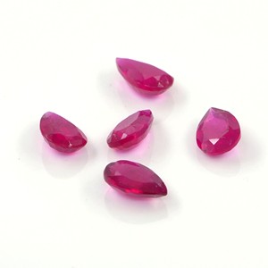 Rubis naturels de Bangkok, formes poire calibrées 6x9mm, pierres précieuses de rubis naturelles facettées en vrac pour la fabrication de bijoux, prêtes à l'emploi - Product Image 4