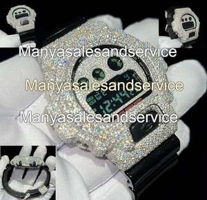 Luxury Iced Out <b>Diamond</b> & Moissanite Stainless Steel <b>Watch</b> Automatic Movement 10 Bar Water Resistant for Men - Product Image 1