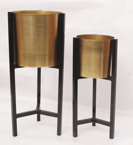 Indoor Iron Plant <b>Pot</b> <b>Stand</b> Powder Coated Durable Rust Resistant Modern Design Decorative Flower Planter Bulk Wholesale Supplier - Product Image 3