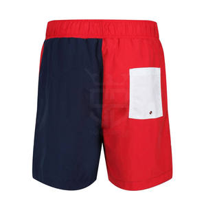 <b>Men's</b> Color Blocked Board Shorts Red White Navy Quick Dry Drawstring Casual Swim <b>Trunks</b> - Product Image 2