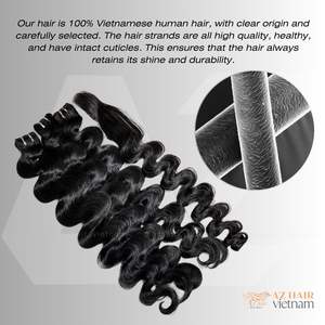 Extensiones de Cabello Humano Vietnamita Ondulado Natural de Grado 12A para Mujer, Tendencia en Cabello Ondulado - Product Image 5