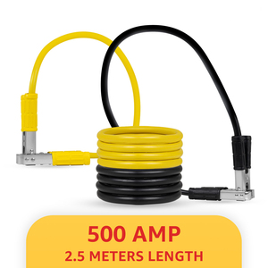 Câbles de démarrage de batterie de voiture Roadpower Heavy Duty 2,5 m, 500 A à 1200 A, puissance de démarrage fiable, adaptés à tous les véhicules - Product Image 4