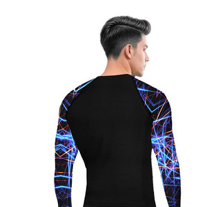 Haut de sport à manches longues Solid Trader, haute durabilité, séchage rapide, élastique, pour musculation et entraînement, Rash Guard - Product Image 5