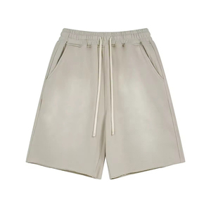 Conjunto Deportivo de Verano de 2 Piezas para Hombre, con Logotipo Personalizado, Camiseta y Pantalones Cortos con Efecto Desgastado, Estilo Vintage - Product Image 5
