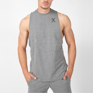 Camiseta sin Mangas para Hombre, Color Sólido, Tejida, Transpirable, para Entrenamiento Deportivo, Fitness y Uso Diario - Product Image 3