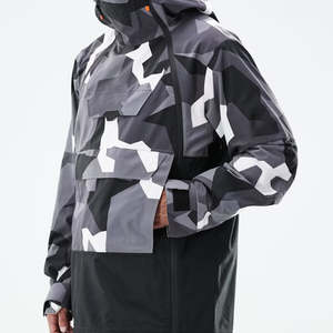 Combinaison de ski pour homme personnalisée camouflage, grande taille, isolée, avec fermeture éclair, imperméable, respirante, pour le snowboard et la course en plein air - Product Image 5