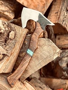 Hacha Tomahawk Forjada a Mano: Hacha para Campismo y Supervivencia - Product Image 3