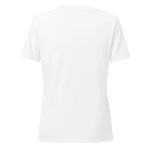 T-shirt blanc graphique pour femme, col rond, manches courtes, en coton doux, vêtement décontracté pour tous les jours - Product Image 4