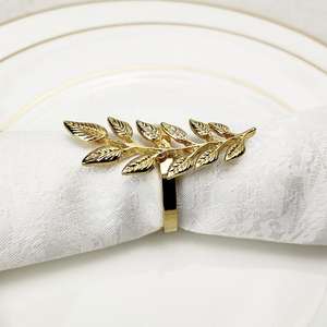 Premium Elegant Metal Napkin Rings Set Eco-Friendly & Durable Luxury Dining Accessories for Restaurants Hotels Home Camping Use - Product Image 3