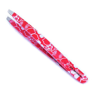 Pince à épiler oblique pour sourcils, outil de beauté, logo personnalisé, pince à sourcils diagonale en acier inoxydable - Product Image 1