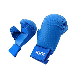 Guantes de Karate con Logotipo Personalizado, Guantes de Artes Marciales Antideslizantes de Algodón Ligero, Equipo de Protección para Sparring - Product Image 1
