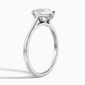 Bague en Moissanite taille Poire en Argent Sterling 925 Plaqué Or Jaune, Bague de Fiançailles et de Mariage Délicate, Minimaliste, Goutte d'Eau, Promesse - Product Image 4