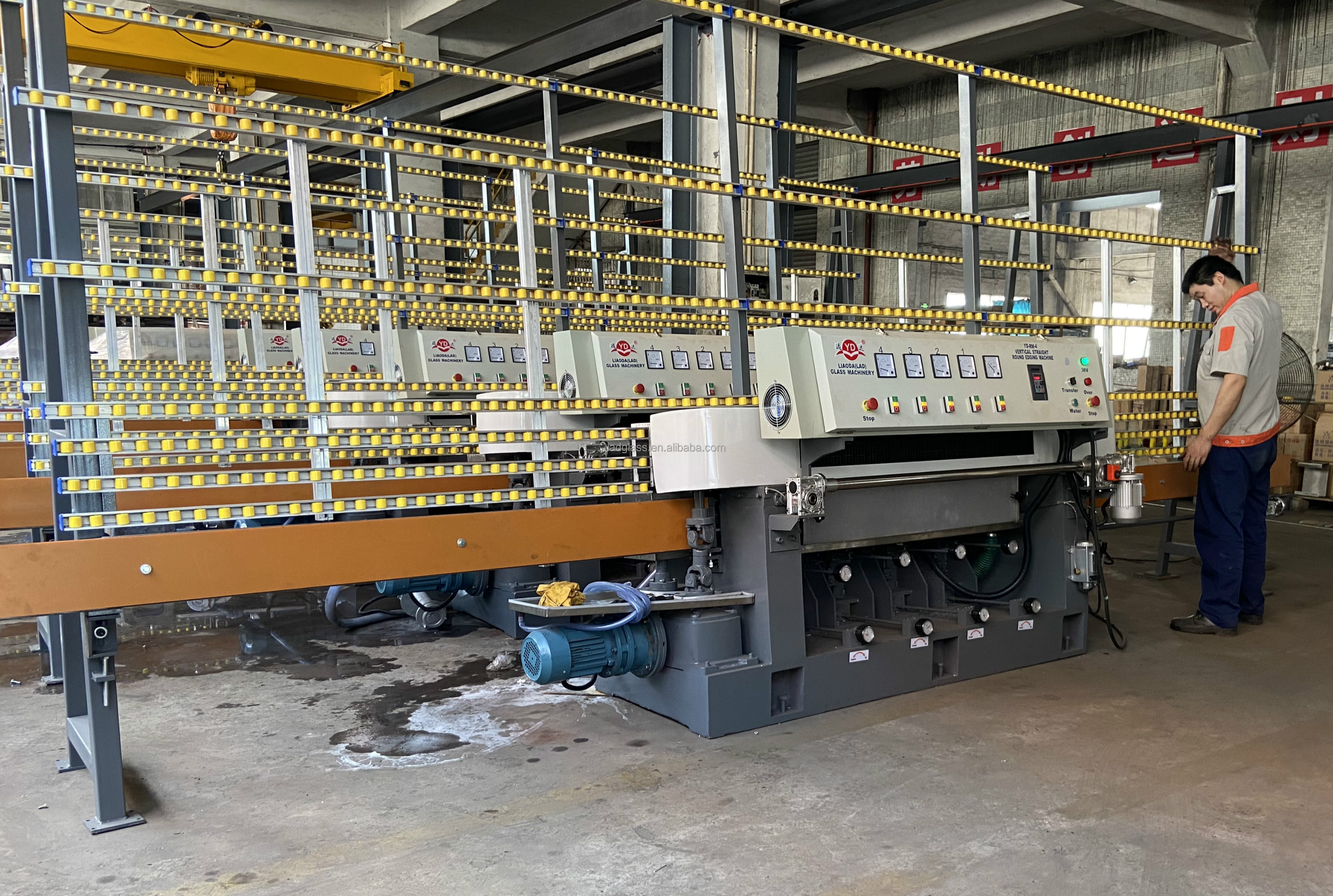 4电机手动控制玻璃圆形铅笔磨边机