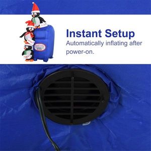 Pupazzo di Neve Gonfiabile Natalizio per Decorazioni Esterne Festive - Product Image 5