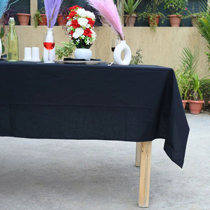 Nappe en coton tissée à la main la plus vendue – Imprimé uni moderne, écologique et personnalisable pour usage quotidien - Product Image 1