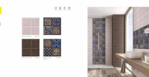 Azulejos de cerámica de 300x300 mm para pared y suelo, acabado mate, diseño mediterráneo, para un aspecto interior de baño de lujo. - Product Image 4
