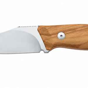 Couteaux de chasse Gut Hook avec lame courbée pour le dépecage, poignée en bois naturel et trou pour cordon, pour la manipulation des gibiers en extérieur et les tâches sur le terrain - Product Image 2