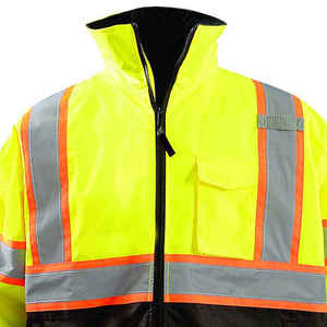 เสื้อแจ็คเก็ตนิรภัยสะท้อนแสงสำหรับพนักงานบนท้องถนน รุ่น Hi-Vis แบบมีฉนวนกันความร้อน สำหรับฤดูร้อน ผลิตตามสั่ง 100% โพลีเอสเตอร์ แห้งเร็ว - Product Image 4