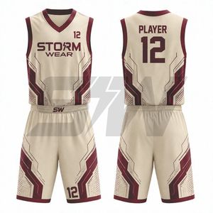 Uniforme de Baloncesto de Malla con Sublimación de Última Tendencia para Hombre, Conjunto de Camiseta de Baloncesto Personalizada con Nombre y Número del Jugador para Club Deportivo - Product Image 3
