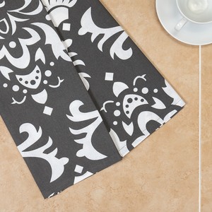 Serviette de cuisine carrée imprimée en coton 100% tissé, écologique, lavable en machine - Product Image 3