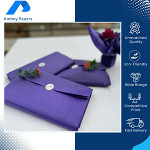 Papel de Pulpa de Madera Reciclable de Acabado Liso para Envoltura de Regalos, Color Sólido Personalizable, Disponible al Mejor Precio - Product Image 5