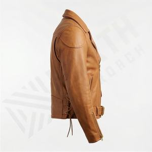 Veste en cuir pour homme NAI-0450A, vêtements de moto tendance, vêtements de motard élégants, équipement de protection pour la conduite, couleur personnalisée - Product Image 3