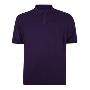 T-shirt polo à manches courtes pour hommes, tissu jersey respirant 100% coton, logo personnalisable, anti-boulochage, vêtements solides pour hommes - Product Image 3