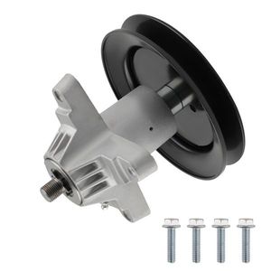 Assemblaggio perno rasaerba Troy Bilt per modelli 42 pollici 918 0624A 918 0624B 618 0624 in alluminio e metallo con alimentazione elettrica e a benzina - Product Image 4