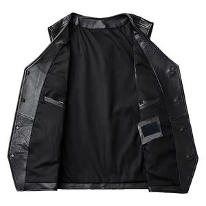 Chaleco de Cuero de Buena Calidad al por Mayor, Nuevo Diseño, a la Moda, Precio Razonable, Ropa para Hombre, Fabricante Profesional - Product Image 5