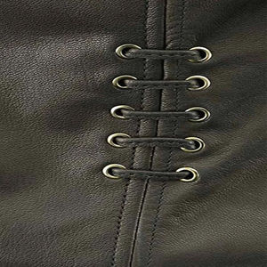 Chaleco de Motocicleta de Cuero Genuino para Hombre y Mujer, Chaqueta de Cuero Estilo Urbano con Relleno de Algodón Ecológico, Venta al por Mayor en Stock - Product Image 3