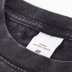 T-shirt Premium Oversize en Coton Lourd Délavé Effet Vintage 100% Coton Vierge pour Marques de Streetwear OEM - Product Image 3
